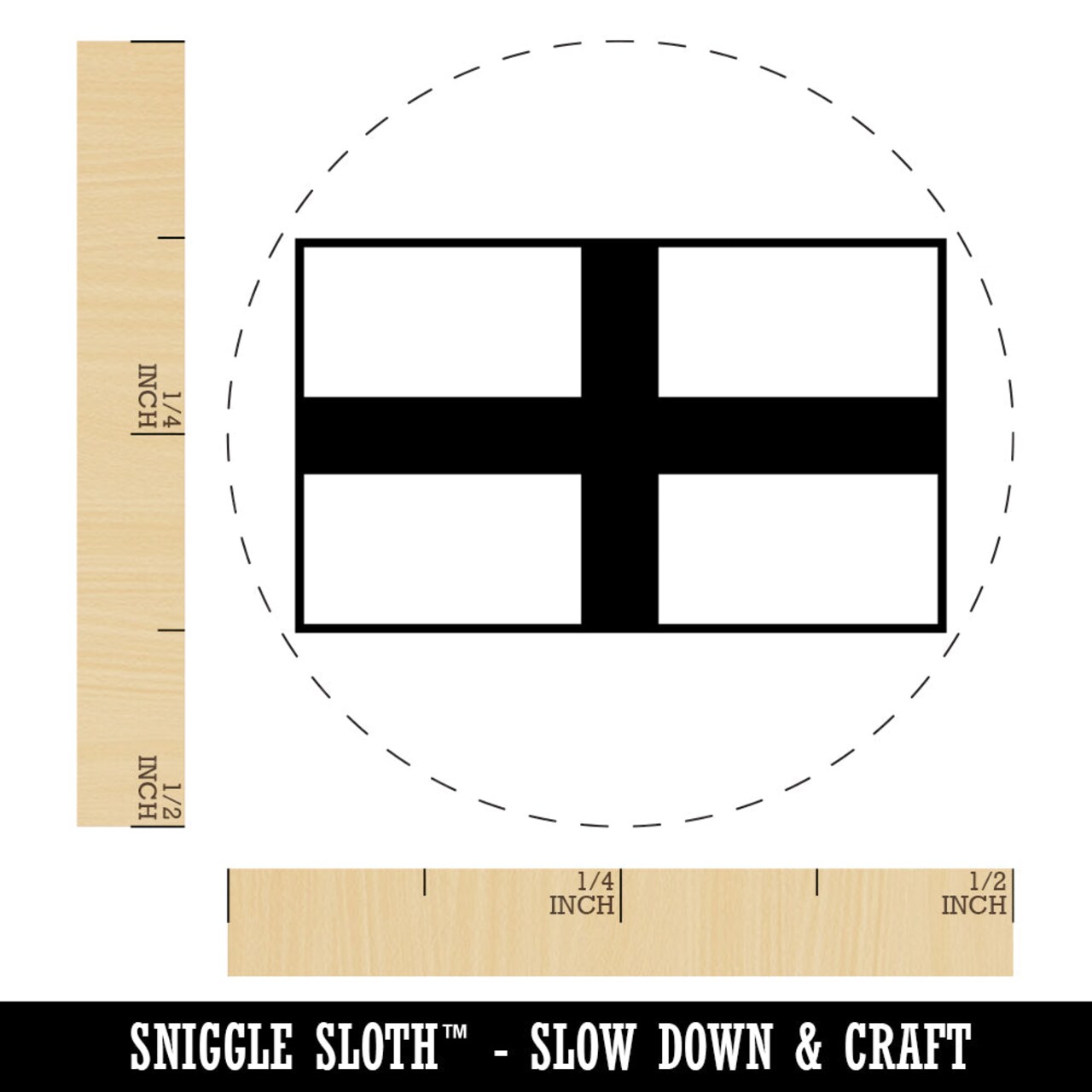 England Flag Self-Inking Rubber Stamp for Stamping Crafting Planners